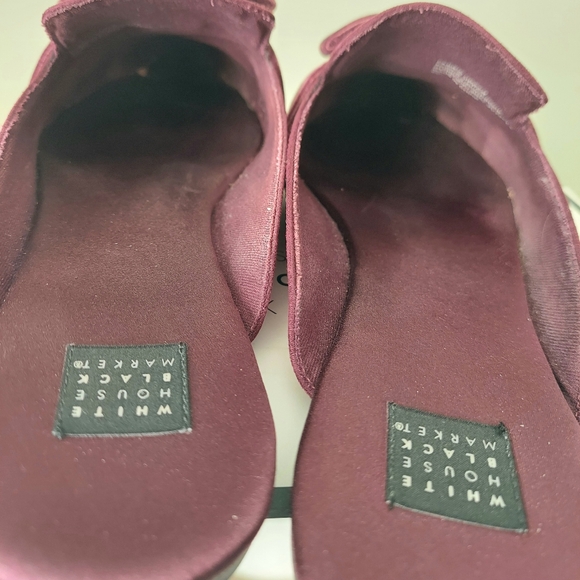 Burgundy Velvet Slide Mules 9M - Picture 5 of 6